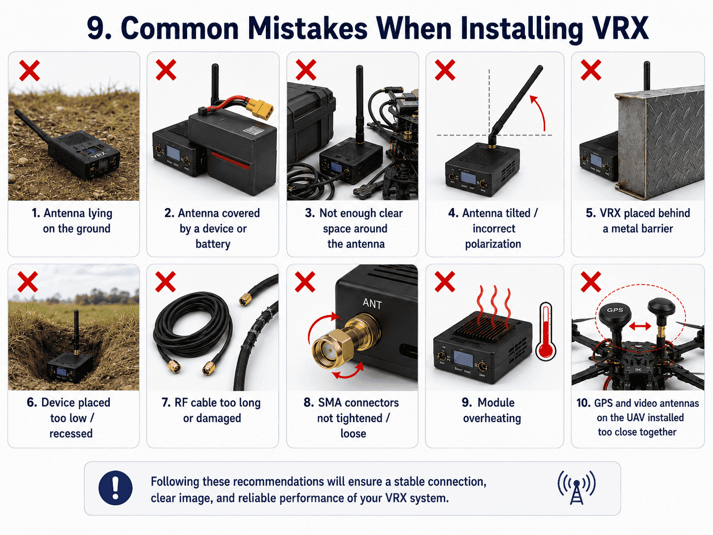 Common VRX mounting mistakes.